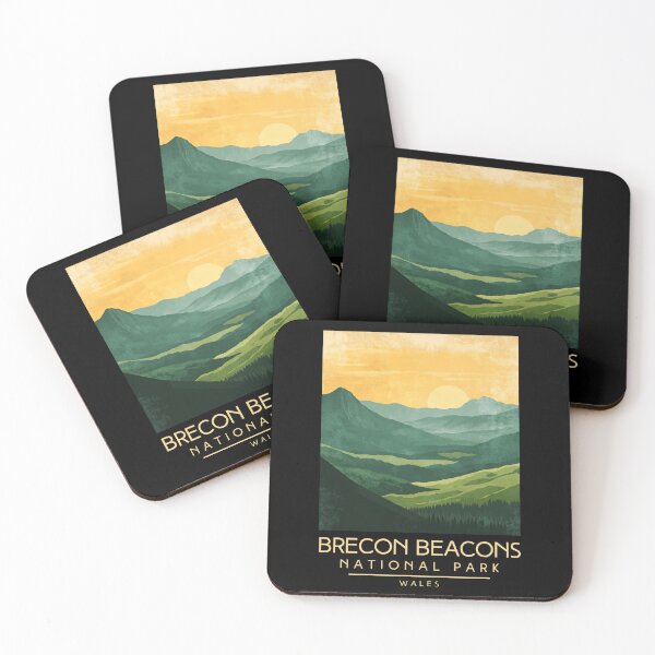 Item preview, A Vintage Travel Poster of Brecon Beacons National Park - Wales  designed and sold by GoodOldVintage.
