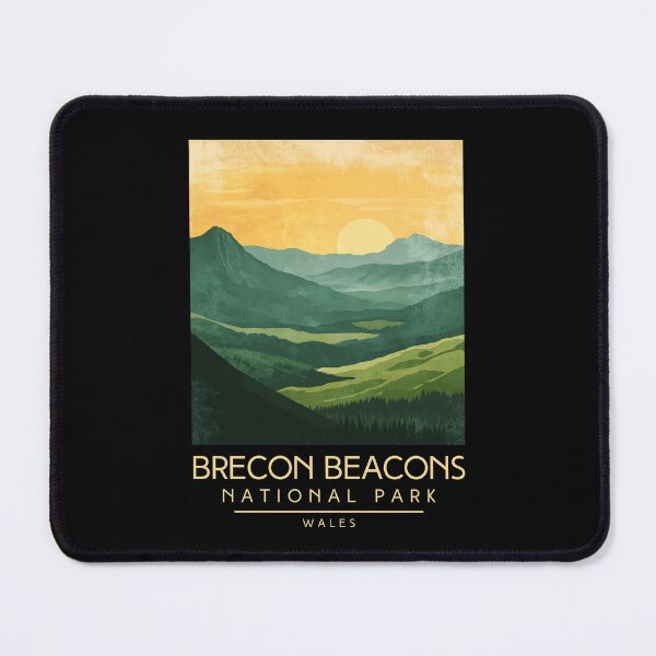 Item preview, A Vintage Travel Poster of Brecon Beacons National Park - Wales  designed and sold by GoodOldVintage.