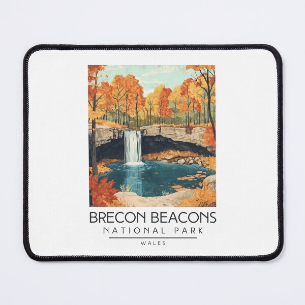Item preview, A Vintage Travel Poster of Brecon Beacons National Park - Wales  designed and sold by GoodOldVintage.
