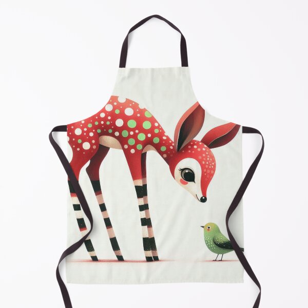 Item preview, A whimsical illustration of adorable red antelope designed and sold by Beyondnote-Art.