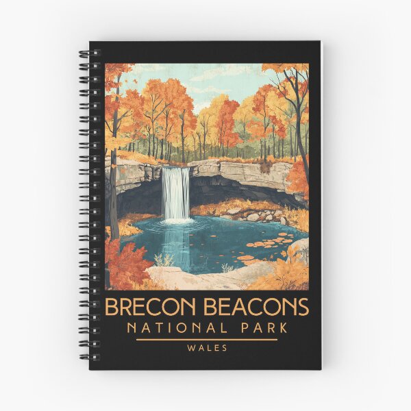 Item preview, A Vintage Travel Poster of Brecon Beacons National Park - Wales  designed and sold by GoodOldVintage.