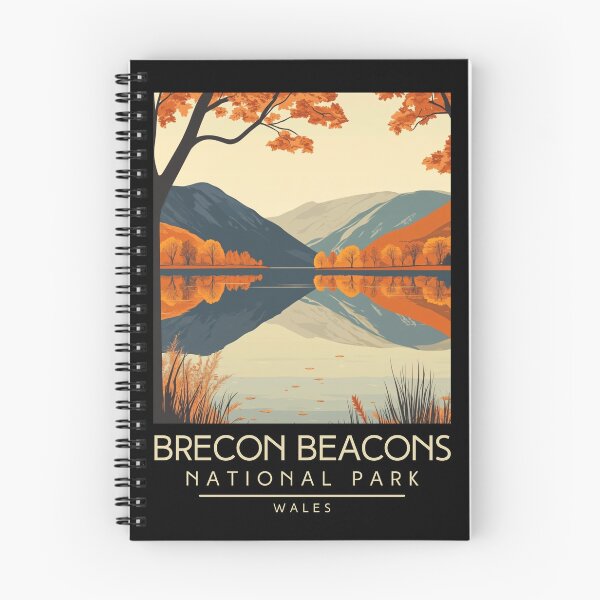 Item preview, A Vintage Travel Poster of Brecon Beacons National Park - Wales  designed and sold by GoodOldVintage.