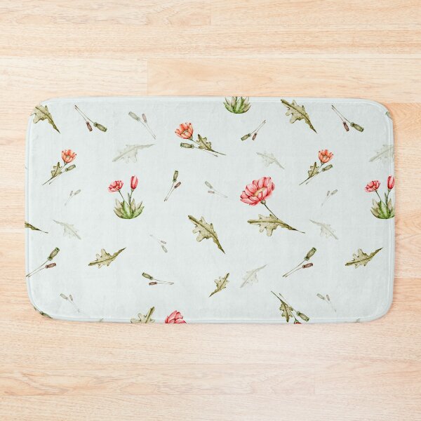 Item preview, seamless watercolor patterns set Garden Friends: Bunnies and Hedgehogs designed and sold by NelenaArt.