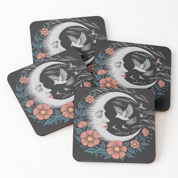 Item preview, Flowers, birds, wind, moon designed and sold by wzetart.