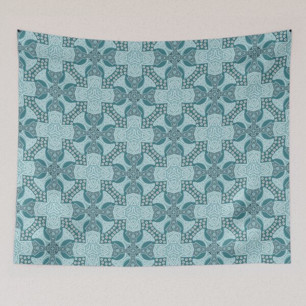 Item preview, Batik - Round Cross - Light Blue designed and sold by JoseYeste.
