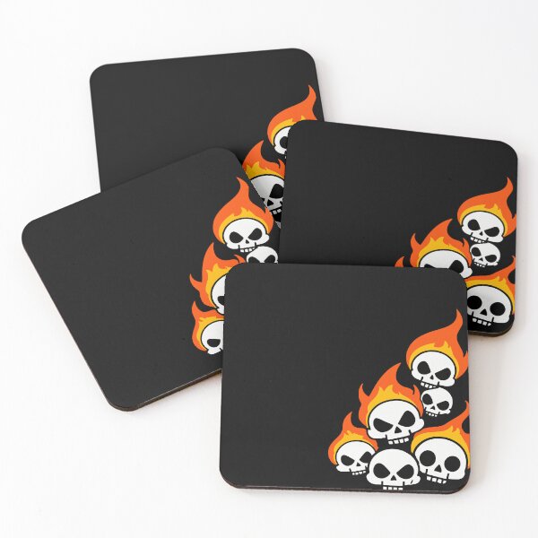 Item preview, Playful Flaming Skulls designed and sold by WACKY DESIGN.