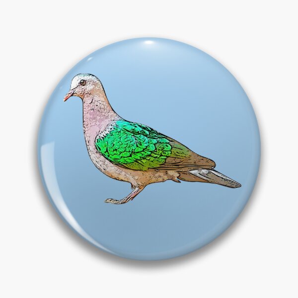 Item preview, Asian Emerald Dove Black Alternate Design  designed and sold by designsasstultd.