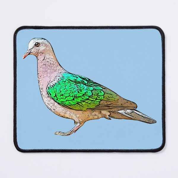 Item preview, Asian Emerald Dove Black Alternate Design  designed and sold by designsasstultd.