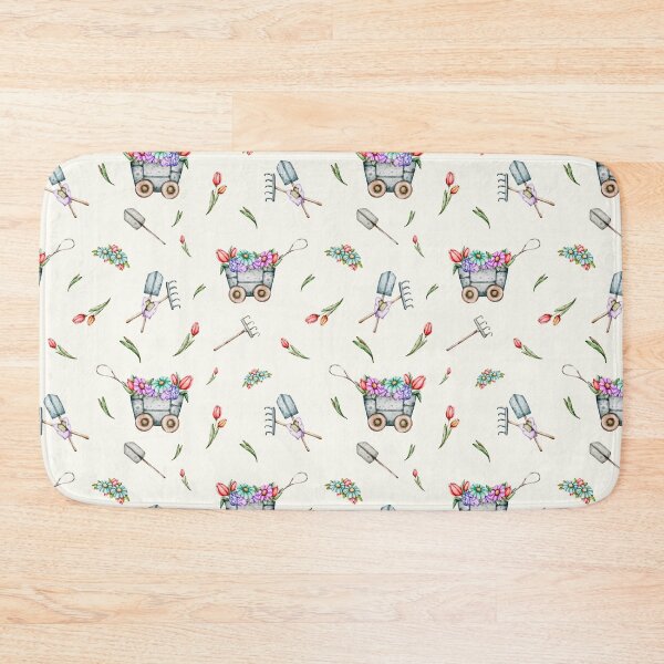 Item preview, seamless watercolor patterns set Bunny & Hedgehog Adventures designed and sold by NelenaArt.