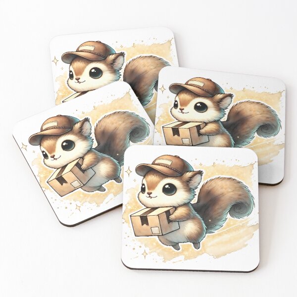 Item preview, Squirrel Delivery Man designed and sold by RubisLeaf.