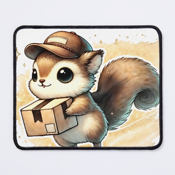 Item preview, Squirrel Delivery Man designed and sold by RubisLeaf.