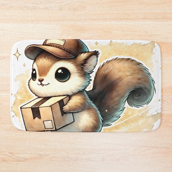 Item preview, Squirrel Delivery Man designed and sold by RubisLeaf.