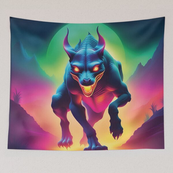 Item preview, Vibrant Neon Chupacabra designed and sold by NeonDreamsBlkTs.