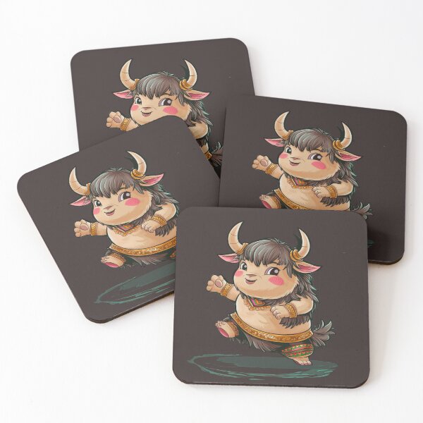 Item preview, Cheerful Yak Mascot in Traditional Attire designed and sold by Thaivi Design.