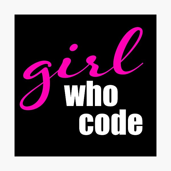 Item preview, Girl who CODE designed and sold by KeepOnCoding.