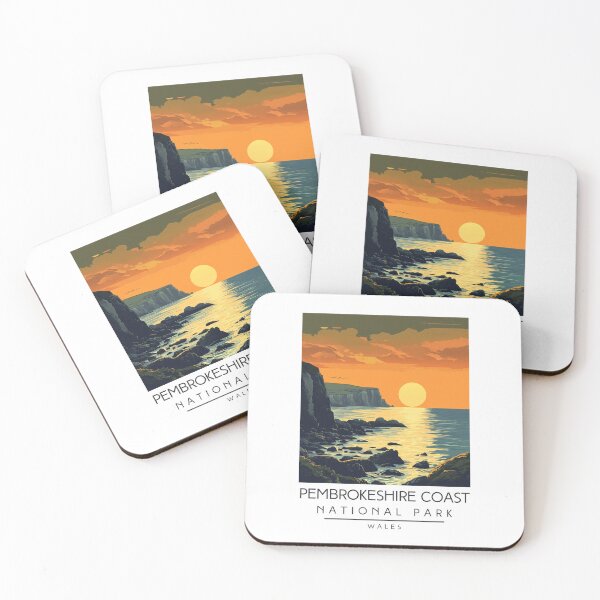 Item preview, A Vintage Travel Poster of Pembrokeshire Coast National Park - Wales  designed and sold by GoodOldVintage.