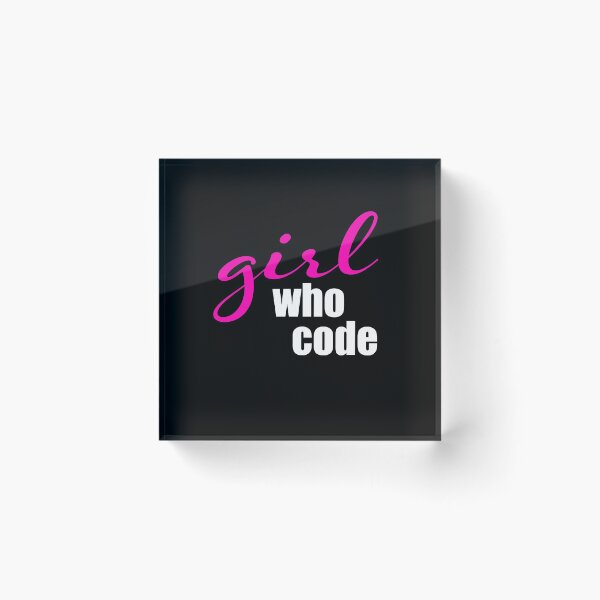 Item preview, Girl who CODE designed and sold by KeepOnCoding.