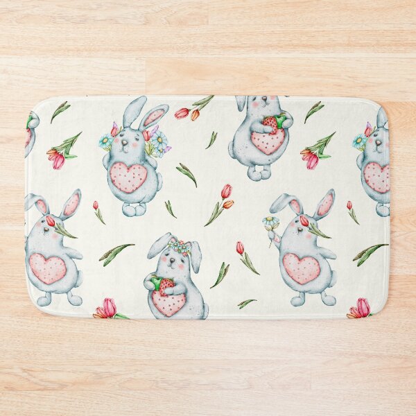 Item preview, seamless watercolor pattern Enchanted Garden Pals designed and sold by NelenaArt.