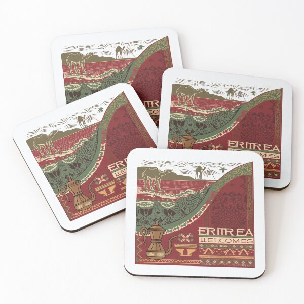 Item preview, Eritrea Welcomes Flag Map Asmara, Red Sea designed and sold by AnimalsDH305.
