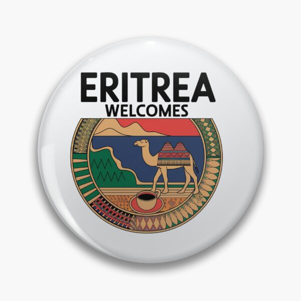 Item preview, Eritrea Welcomes Flag Map Asmara, Red Sea designed and sold by AnimalsDH305.