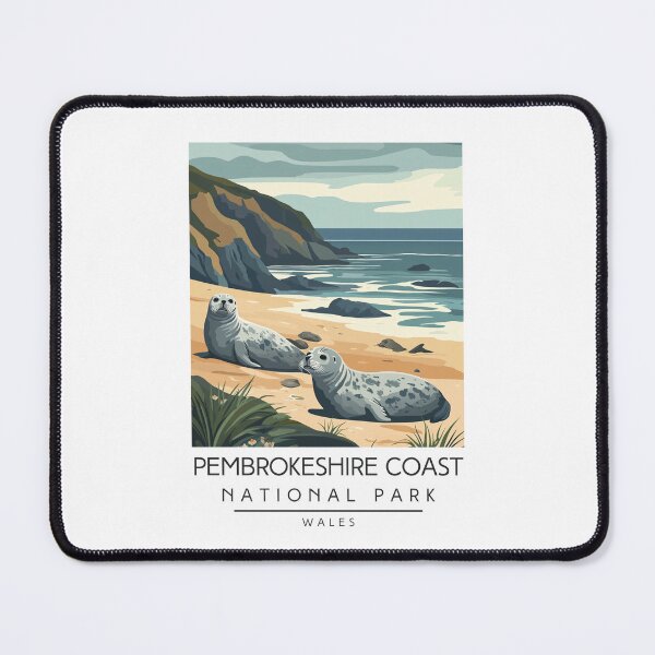 Item preview, A Vintage Travel Poster of Pembrokeshire Coast National Park - Wales designed and sold by GoodOldVintage.