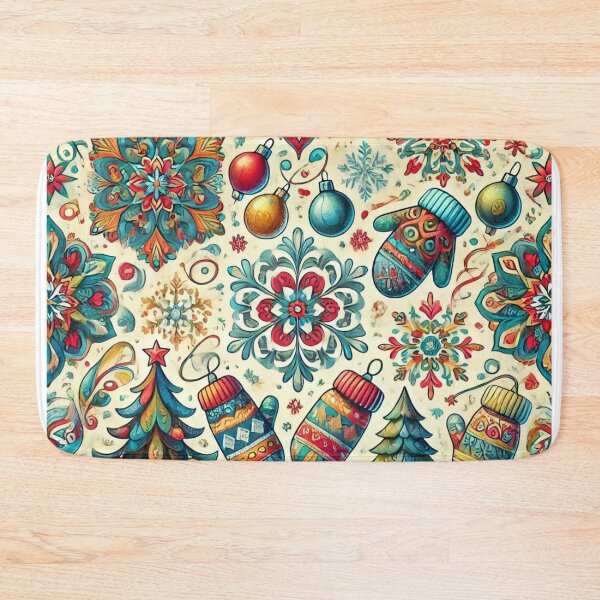 Item preview, Colorful Winter Pattern  designed and sold by CanvasWhimsy.