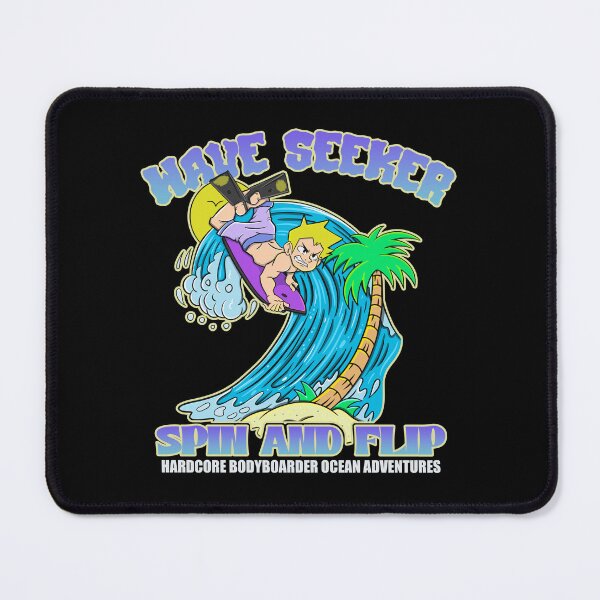 Item preview, Hardcore bodyboarder ocean adventures : Retro Beach Skull with Bodyboard Vibes designed and sold by ImaginarStore.