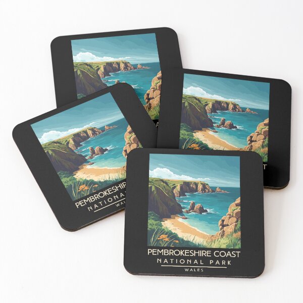 Item preview, A Vintage Travel Poster of Pembrokeshire Coast National Park - Wales  designed and sold by GoodOldVintage.