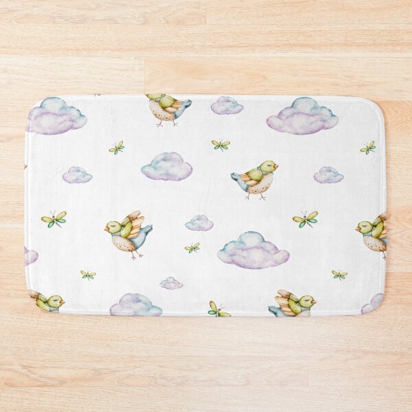Item preview, seamless watercolor patterns Bunnies in Bloom designed and sold by NelenaArt.