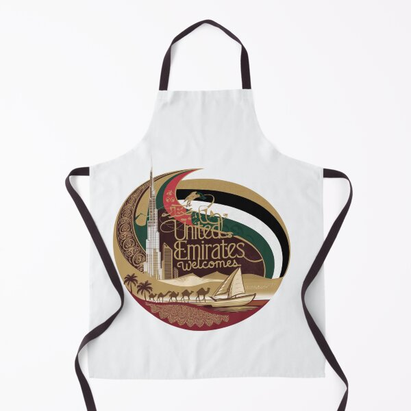 Item preview, United Emirates Welcomes Flag Map Dubai, Abu Dhabi designed and sold by AnimalsDH305.