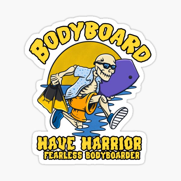 Item preview, Unique Bodyboard Skull for Wave Riders : Bodyboard Enthusiast Skull Art for Ocean Fans designed and sold by ImaginarStore.