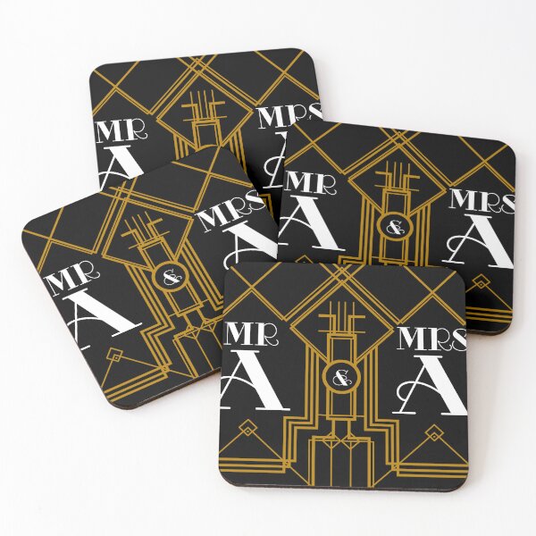 Item preview, MR & MRS: A (Art Deco)  designed and sold by robnoble.