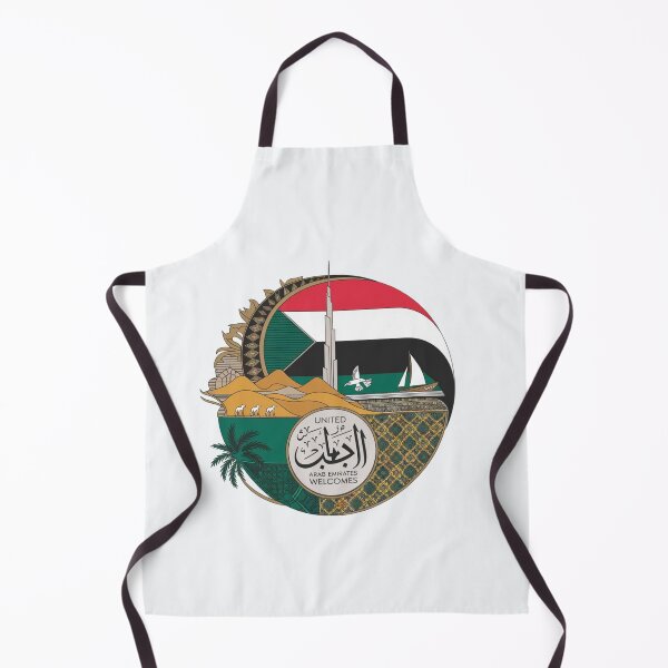 Item preview, United Emirates Welcomes Flag Map Dubai, Abu Dhabi designed and sold by AnimalsDH305.