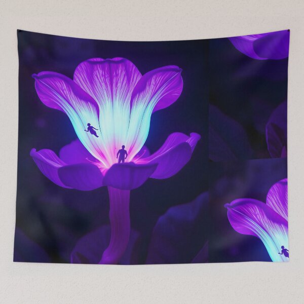 Item preview, Purple Floral Art Collection Magic Nature Photo Art designed and sold by ART ATTACK ZONE.