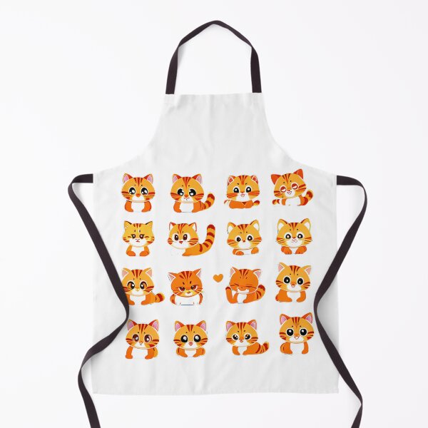 Item preview, collection of orange cats designed and sold by Laysa Kaline.