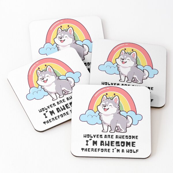 Item preview, wolves are awesome I'm awesome therefore I'm a wolf designed and sold by wesdesignshop.