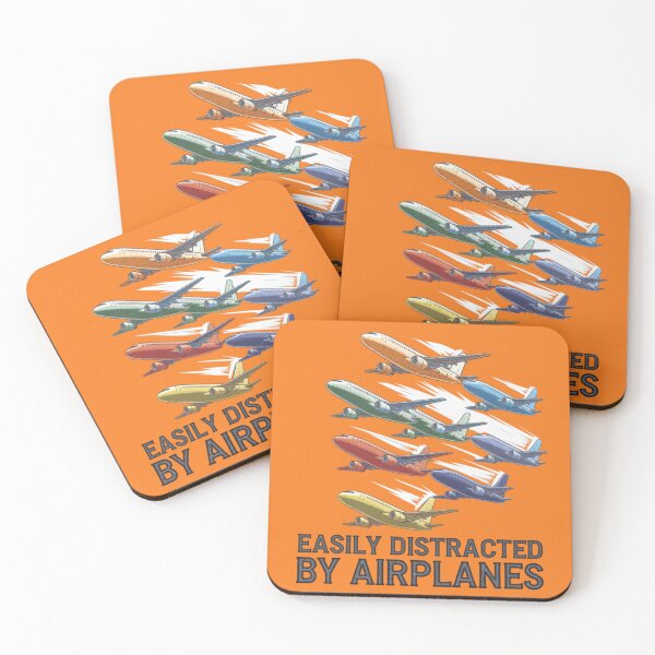 Item preview, EASILY DISTRACTED BY AIRPLANES designed and sold by 123ks.