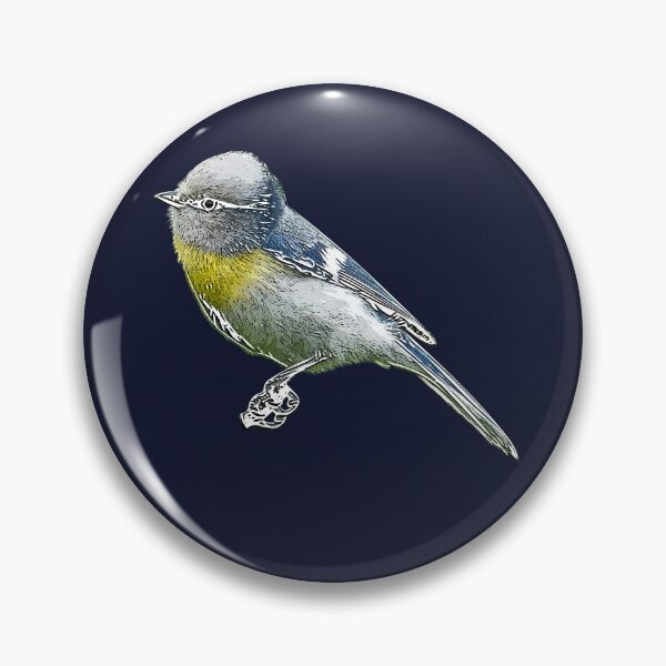 Item preview, Azure Tit Yellow Breasted White Alternate Design  designed and sold by designsasstultd.