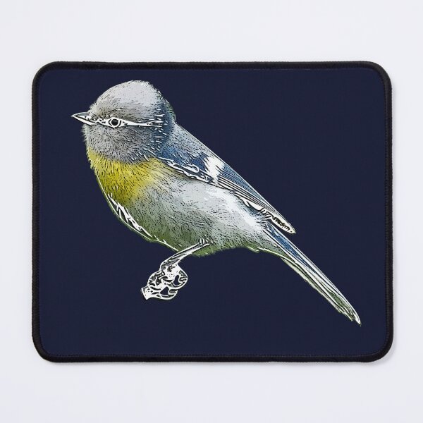 Item preview, Azure Tit Yellow Breasted White Alternate Design  designed and sold by designsasstultd.