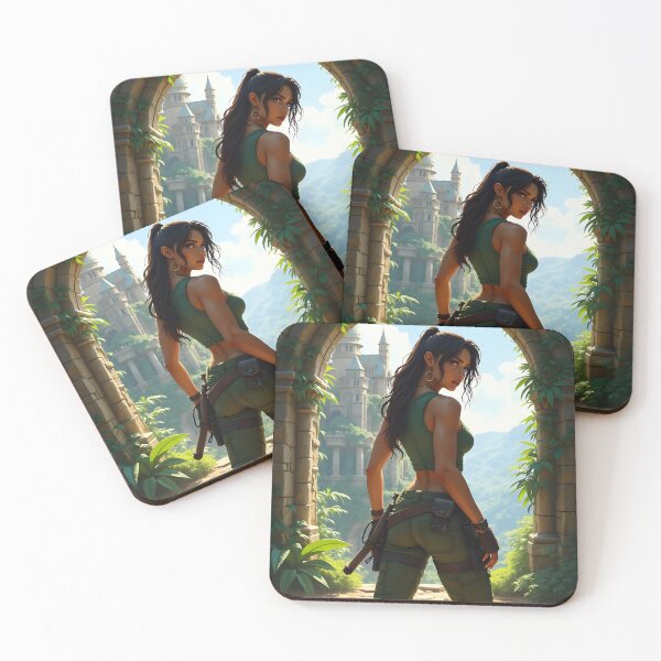 Item preview, Lara Croft near a castle. designed and sold by Kenosuke78.
