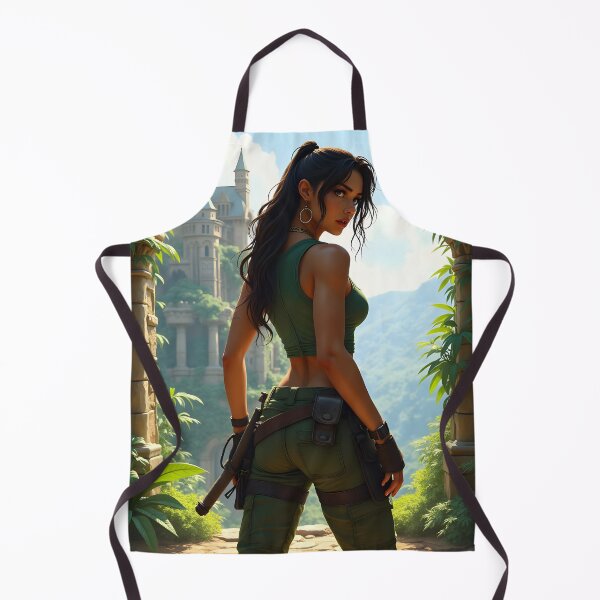 Item preview, Lara Croft near a castle. designed and sold by Kenosuke78.