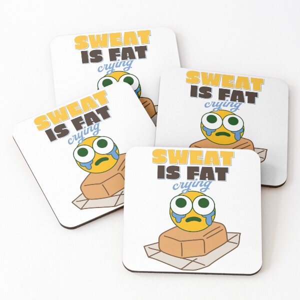 Item preview, Sweat is Fat Crying - Funny Workout Design designed and sold by bettercolors.