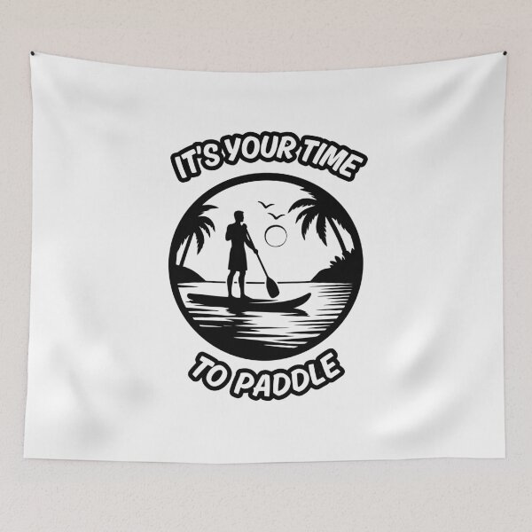 Item preview, IT'S YOUR TIME TO PADDLE (WHITE) designed and sold by RED-MOUSE.