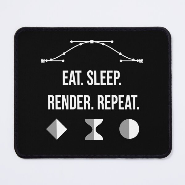 Item preview, "Eat. Sleep. Render. Repeat." VFX Artists Humor designed and sold by allogy.