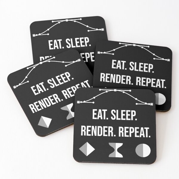 Item preview, "Eat. Sleep. Render. Repeat." VFX Artists Humor designed and sold by allogy.