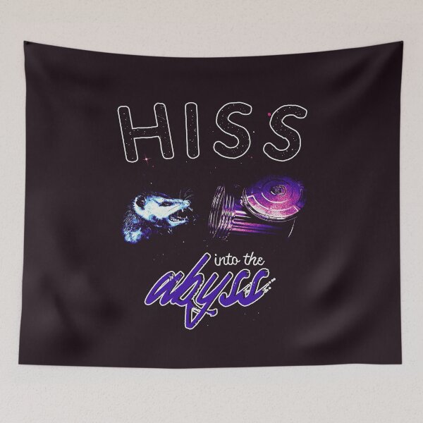 Item preview, HISS Into the Abyss - Funny Possum Meme designed and sold by DragonScar.