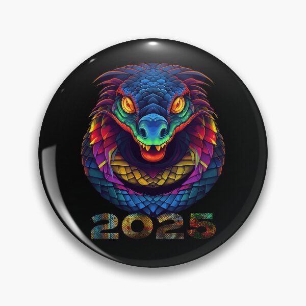 Item preview, Colorful Snake Head with 2025 Gifts designed and sold by Maniutek.