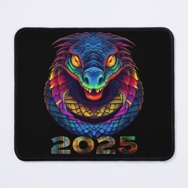 Item preview, Colorful Snake Head with 2025 Gifts designed and sold by Maniutek.