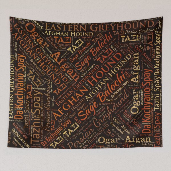 Item preview, Afghan Hound Word Art designed and sold by k9printart.