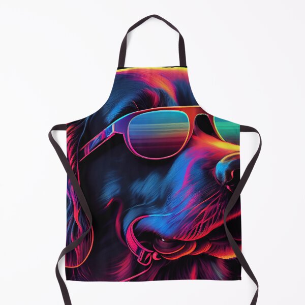 Item preview, Dog in synthwave style. VR videogame experience in 80's synth wave and retro vaporwave futuristic aesthetics designed and sold by anytka.